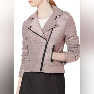 NWT Cupcakes and Cashmere Metallic Moto Jacket